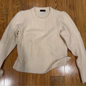 J. Crew Cream Cable Knit Sweater